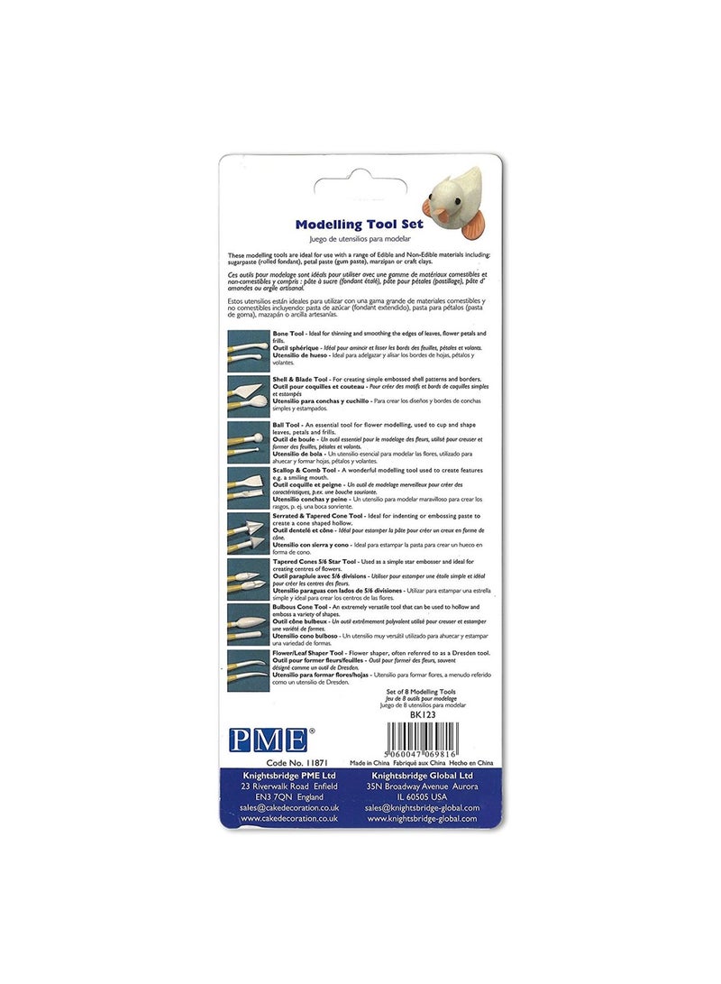 PME 8-Piece Modelling Tool Set Multicolour - Image 3