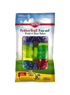 Pack of 5 Crittertrail Fun-Nels Twist And Turn Tubes Multicolour
