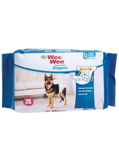 four paws Pack of 12 Wee-Wee Disposable Diapers L/XL 