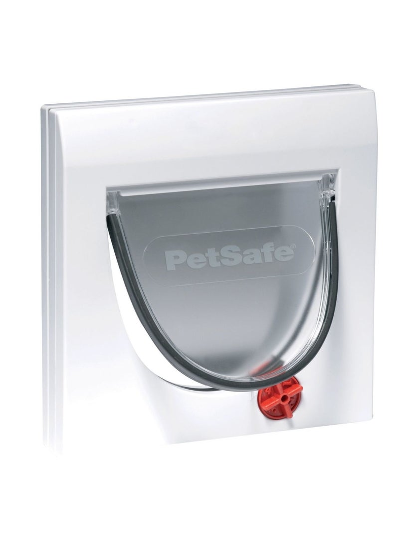 PetSafe Manual 4 Way Locking Classic Cat Flap White  - Image 1