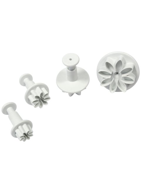 4-Piece Plunger Cutter Set White