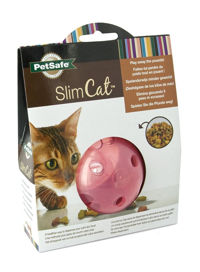 PetSafe SlimCat Interactive Feeder Toy Pink  - Image 2