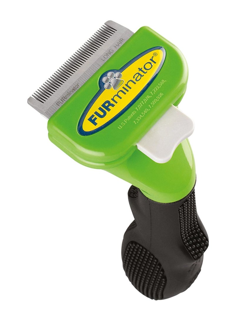 FURminator Long Hair Deshedding Tool Small Green Small