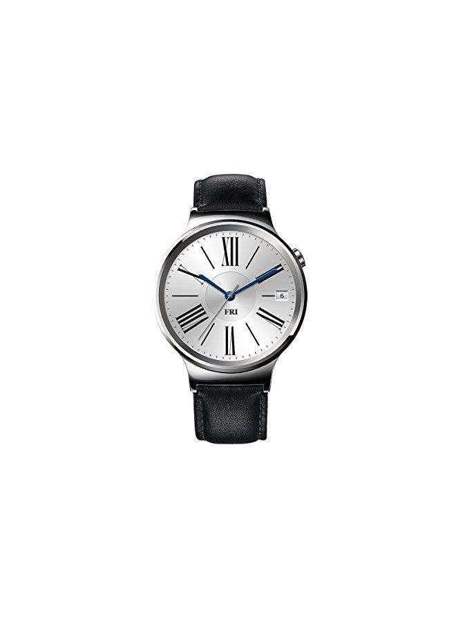 HUAWEI Watch Stainless Steel With Suture Leather Strap Black