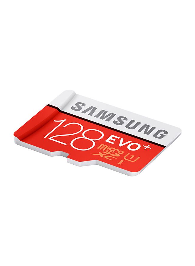 سامسونج - بطاقة ذاكرة Micro SD EVO+ مع محول أحمر - Image 1