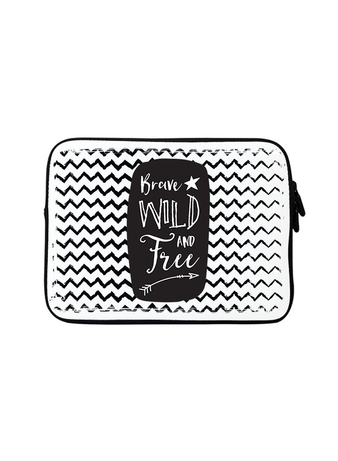Stylizedd Premium Designer Sleeve With Strap For 11-12 Inch Laptops Brave, Wild and Free  - Image 1