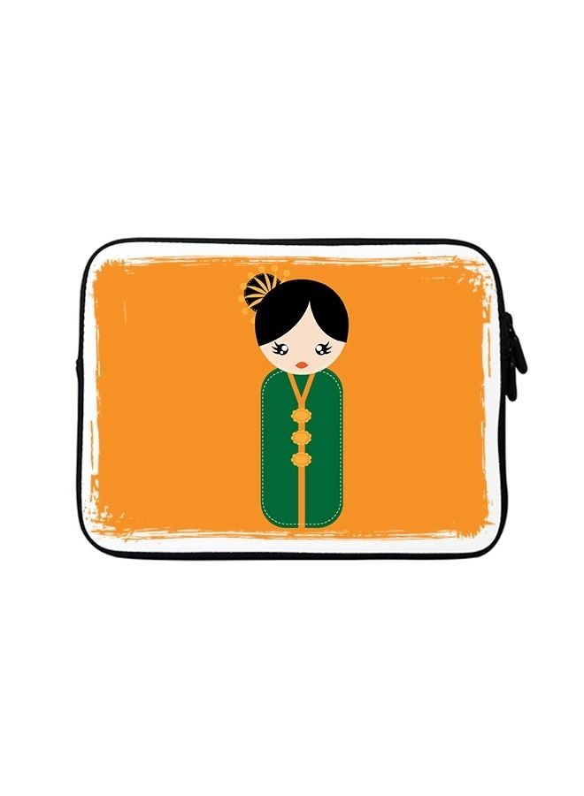 Stylizedd Premium Designer Sleeve With Strap For 13 Inch Laptops Japanese Doll - Image 1
