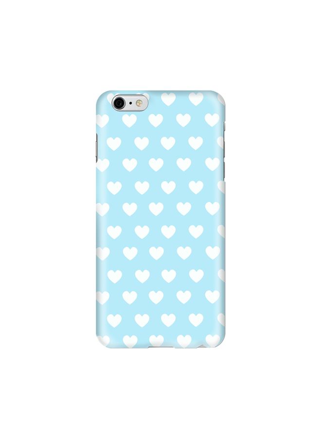 Stylizedd Premium Slim Snap Case Cover Gloss Finish for Apple iPhone 6 Plus/6s Plus Baby Blue Hearts - Image 1