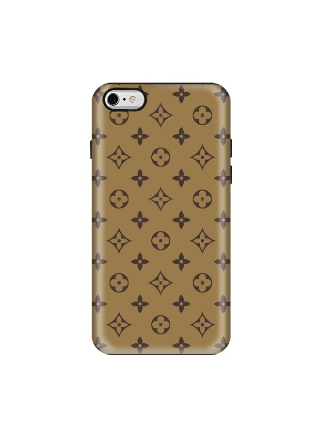 Stylizedd Premium Dual Layer Tough Case Cover Matte Finish for iPhone 6 Plus/6s Plus Lovely Violets Beige - Image 1