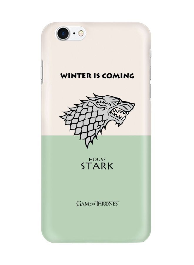 غطاء سناب نحيف غير لامع لهاتف آيفون 7 جيم أوف ثرون هاوس ستارك