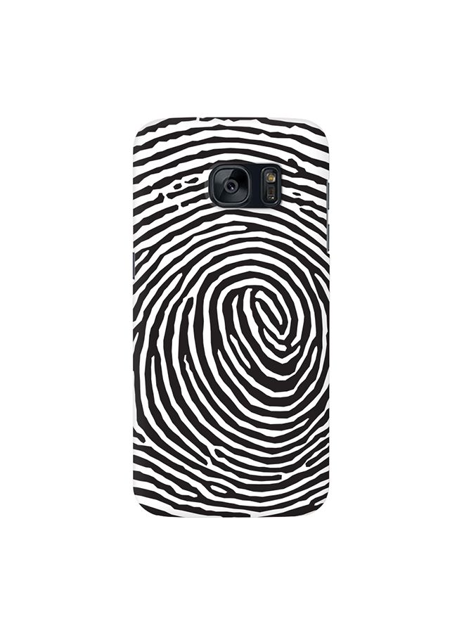 غطاء حماية مزيّن بطبعة لأجهزة سامسونج جالاكسي نوت FE/نوت 7 بصمات الأصابع