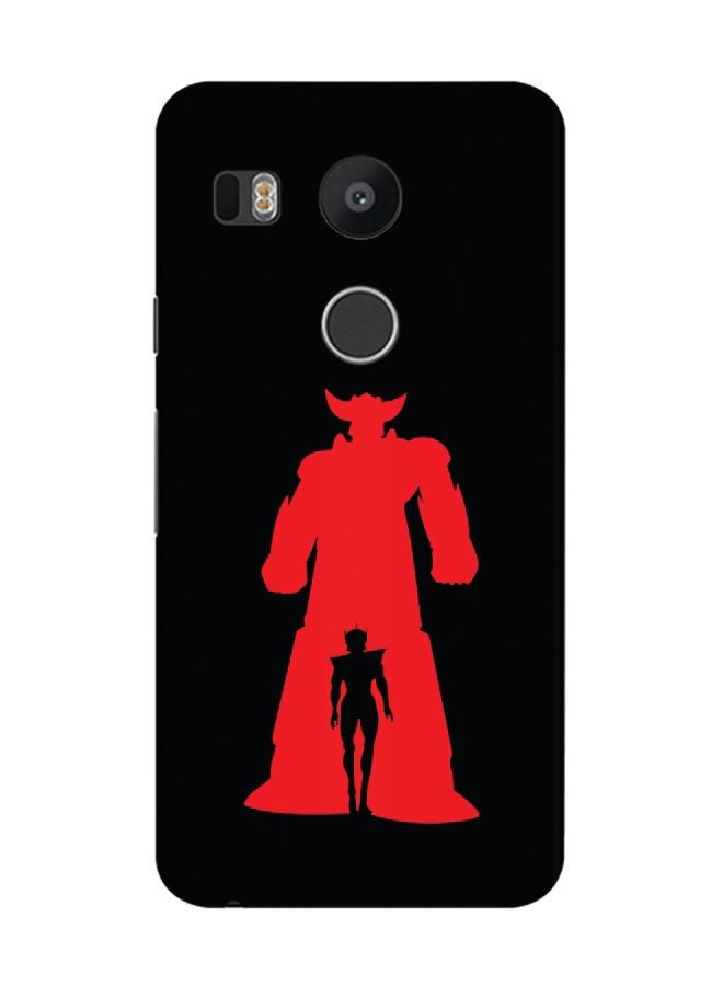 Stylizedd Slim Snap Case Cover Matte Finish for Google Nexus 5X Grendizer Black - Image 1