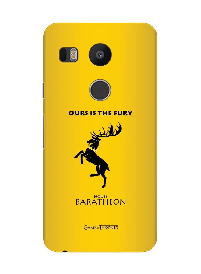 Stylizedd Slim Snap Case Cover Matte Finish for Google Nexus 5X GOT House Baratheon - Image 1