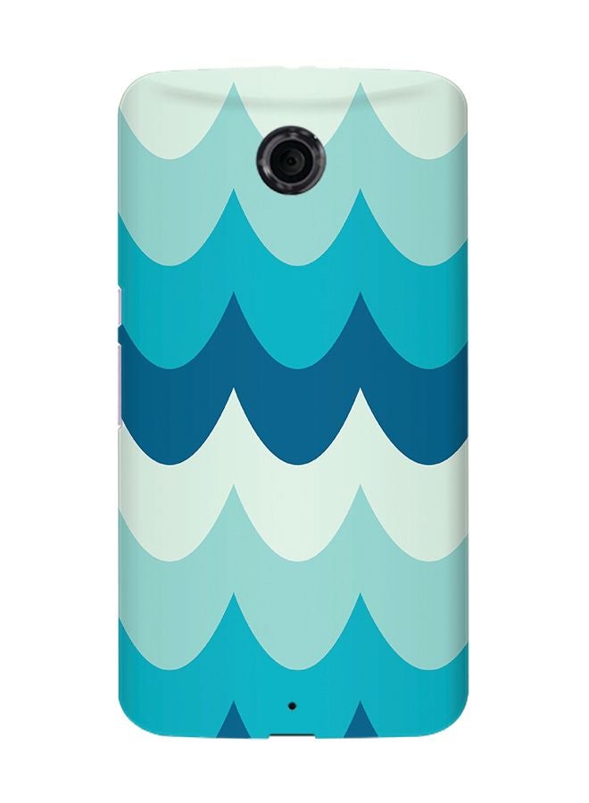 Stylizedd - Slim Snap Case Cover Matte Finish for Google Nexus 6 Wavy Waves - Image 1