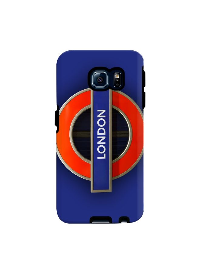 Stylizedd Premium Dual Layer Tough Case Cover Gloss Finish for Samsung Galaxy S6 Edge Mind the Gap - Image 1