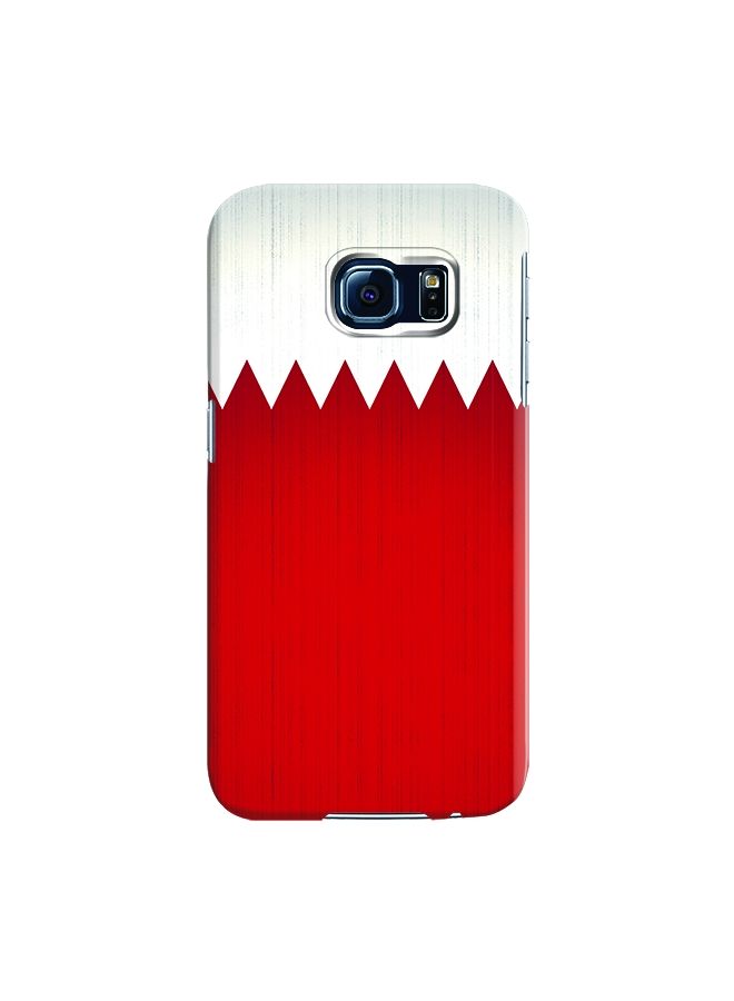 ستايلايزد غطاء سناب رفيع فاخر ذو مظهر لامع لهاتف سامسونج جالاكسي S6 إيدج علم البحرين - Image 1