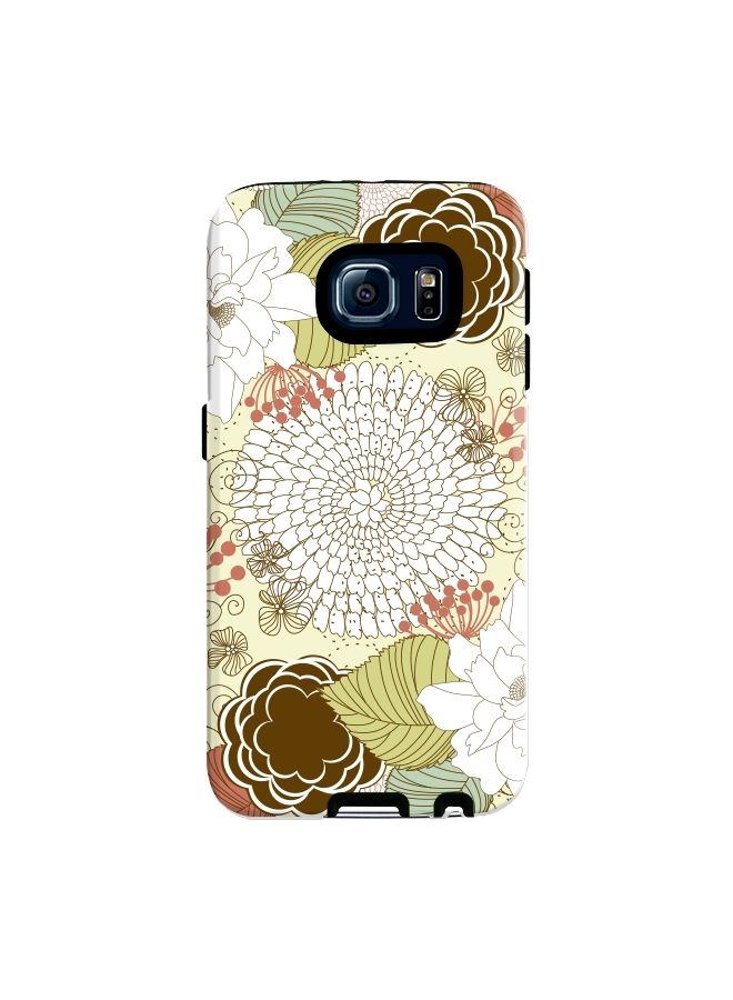 Stylizedd Premium Dual Layer Tough Case Cover Matte Finish for Samsung Galaxy S6 Blooming Flower - Image 1