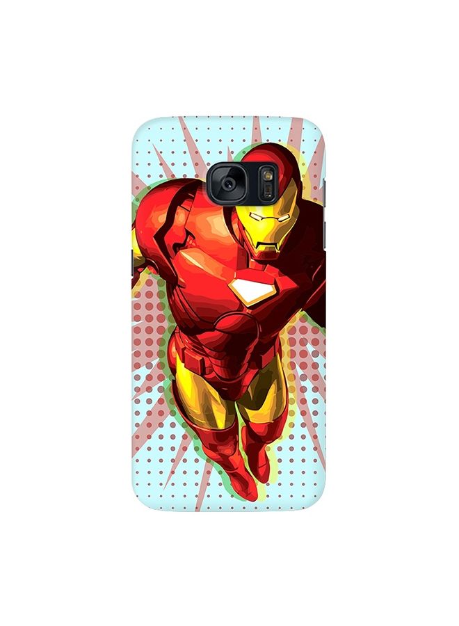 Premium Slim Snap Case Cover Matte Finish for Samsung Galaxy S7 Ironman Popart