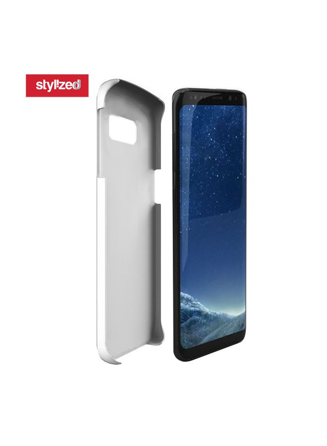 Stylizedd Slim Snap Case Cover Matte Finish for Samsung Galaxy S8 Plus Brown Leather - Image 2