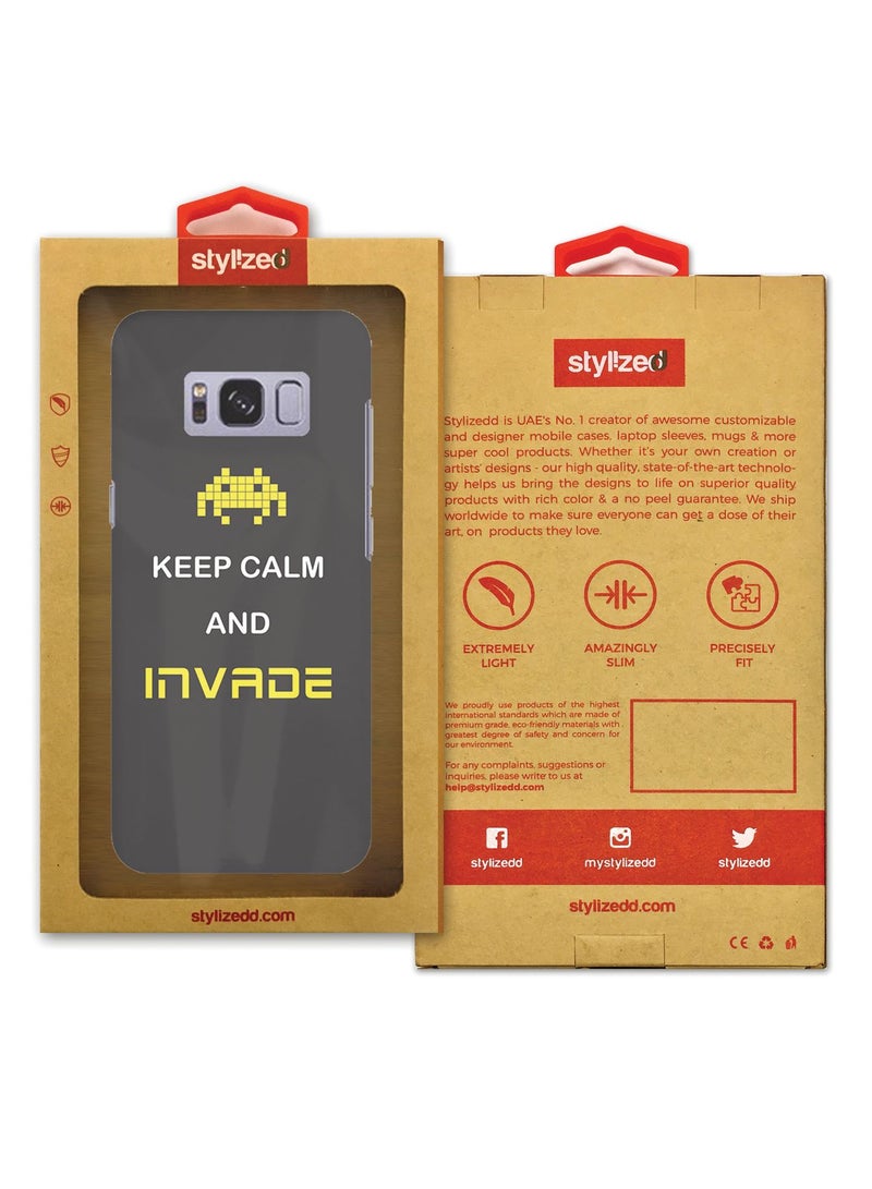 ستايلايزد غطاء محكم فاخر رفيع ذو مظهر غير لامع لهاتف سامسونج جالاكسي S8 بلاس حافظ على هدوئك واغزو - Image 3