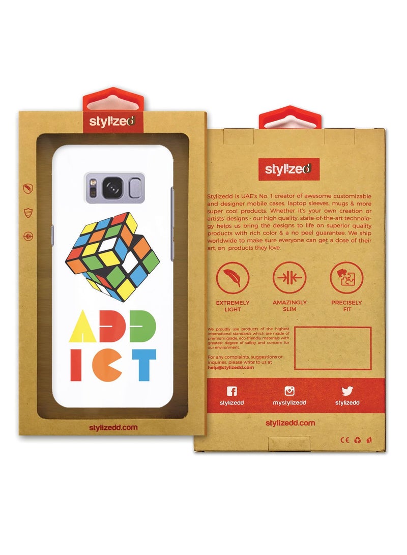 Slim Snap Case Cover Matte Finish for Samsung Galaxy S8 Rubiks Addict