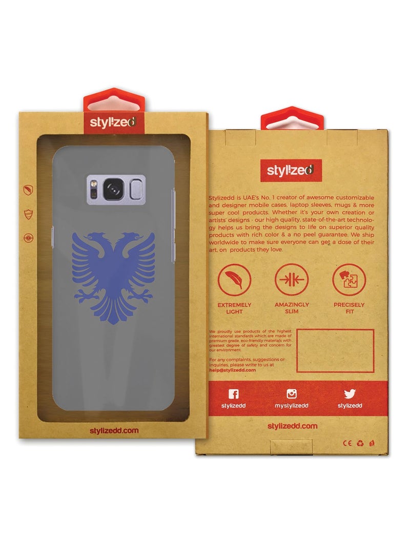 ستايلايزد غطاء محكم فاخر رفيع ذو مظهر غير لامع لهاتف سامسونج جالاكسي S8 النسر الألباني - Image 3
