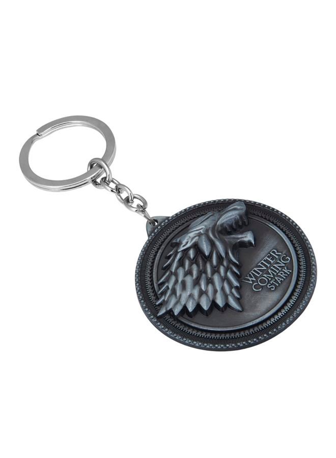 شاينينغ جويل سلسلة مفاتيح Game of Thrones بشعار House Starks - Image 3