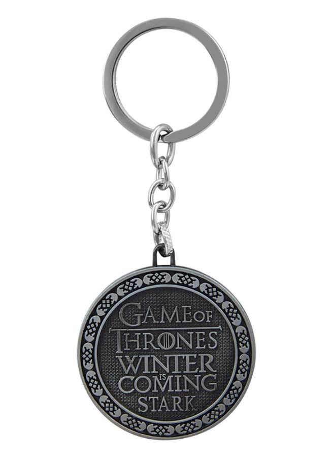 شاينينغ جويل سلسلة مفاتيح Game of Thrones بشعار House Starks - Image 2