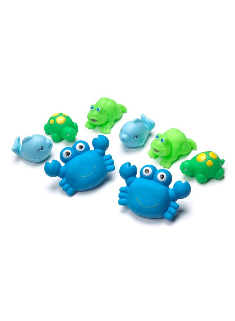 playgro Pack Of 8 Bathtime Squirtees - Image 1