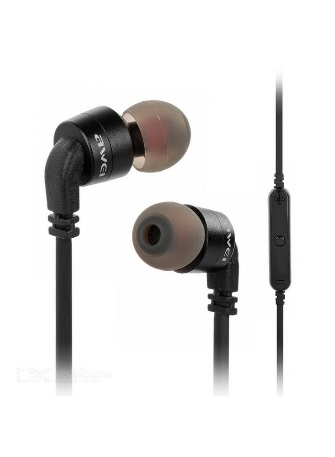 Awei 960BL Wireless Sports In-Ear Stereo Sound Bluetooth 4.0 Earphones Black  - Image 4