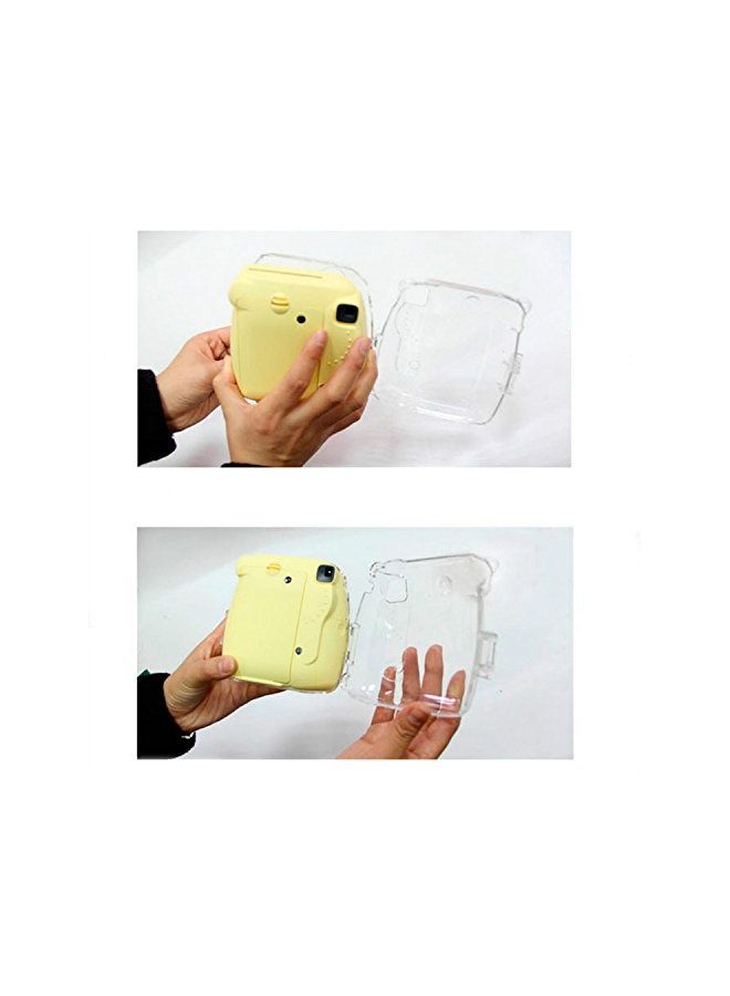 CAIUL Transparent Crystal Instant Camera Hard Plastic Case For Fujifilm Instax Mini 8/8+ Clear  - Image 2