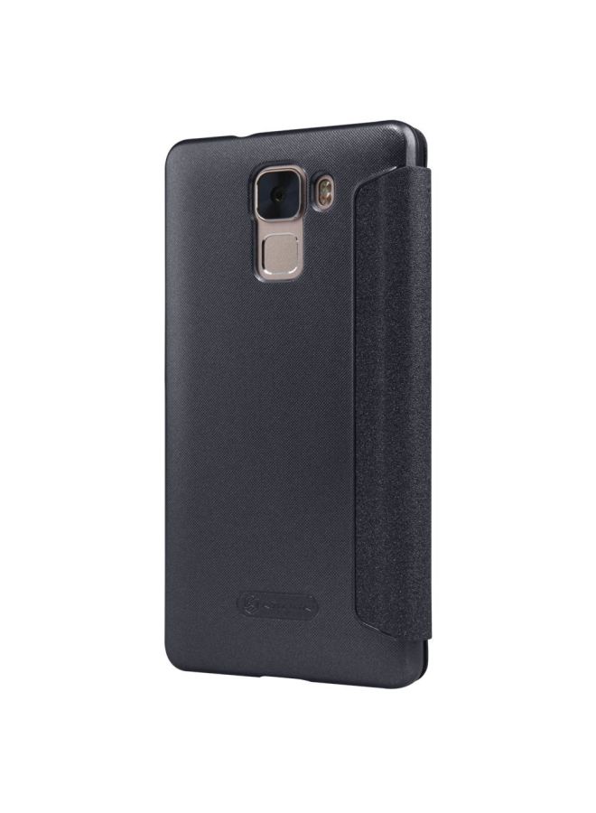 Nillkin Premium Leather Cover Case For Huawei Honor 7 Black - Image 3
