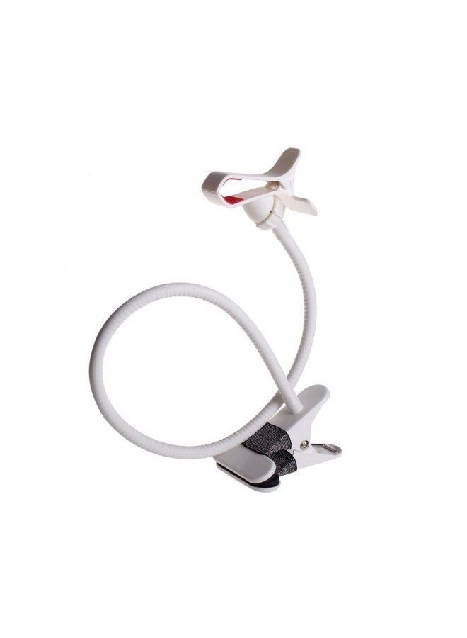 Universal Adjustable Long Arms Mobile Phone Mount Holder White 