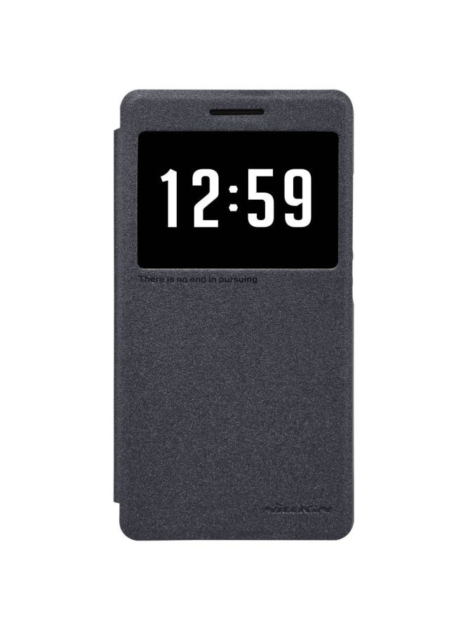 Nillkin Premium Leather Cover Case For Huawei Honor 7 Black - Image 2