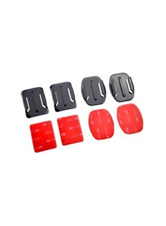 Ozone 8-Pieces Adhesive Mount For GoPro Action Camera Black 