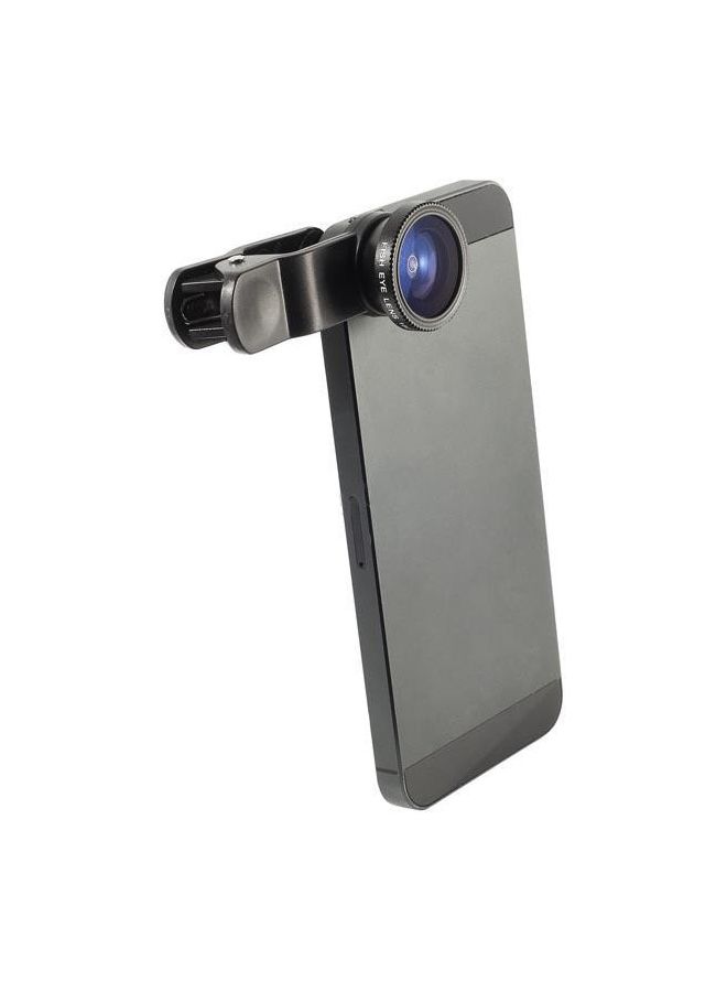 3-In-1 Universal Cell Phone Camera Lens Kit Black