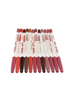 Menow Set Of 12 Lip Liner Pencils Makeup Cosmetics Red/Brown/Orange 