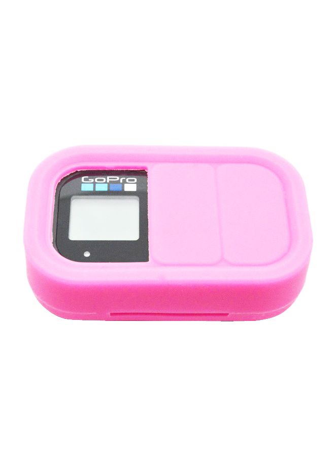 Silicone Case Cover For GoPro HERO3+/HERO3 Remote Controller Rubber Finish Pink