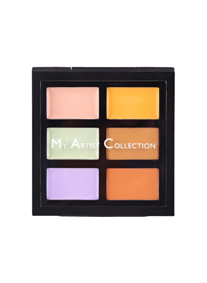 Ferrarucci Concealer And Correcting Palette Yellow/Purple/Orange 