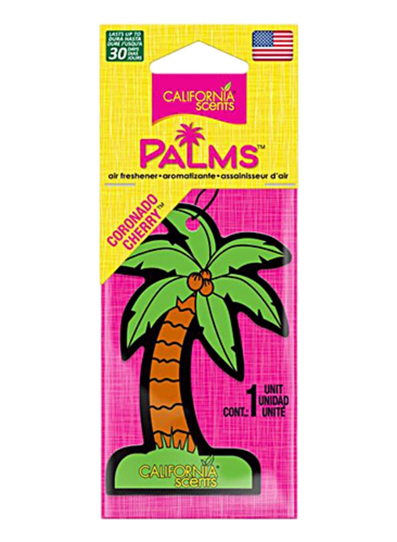 California Scents Palms Hang Outs Car Air Freshener - Coronado Cherry 