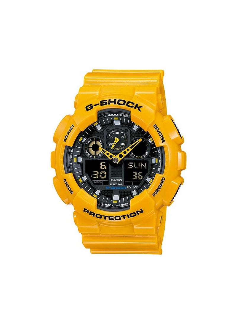 جي شوك ساعة يد كوارتز بعقارب/رقمية من الراتينج GA100A-9A للرجال - Image 1