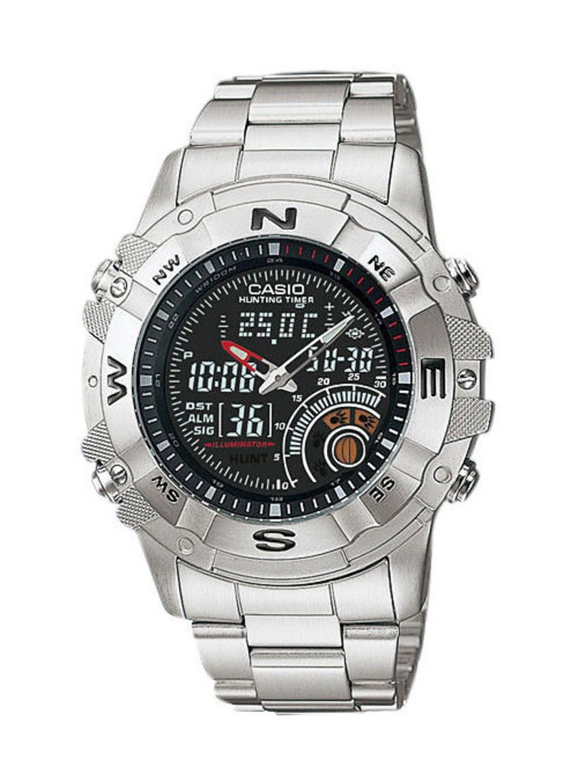 CASIO Men's Marine Stainless Steel Analog/Digital Quartz Watch AMW-705D-1AV 