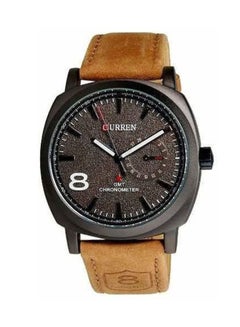 Men's Leather Analog Quartz Watch 8139