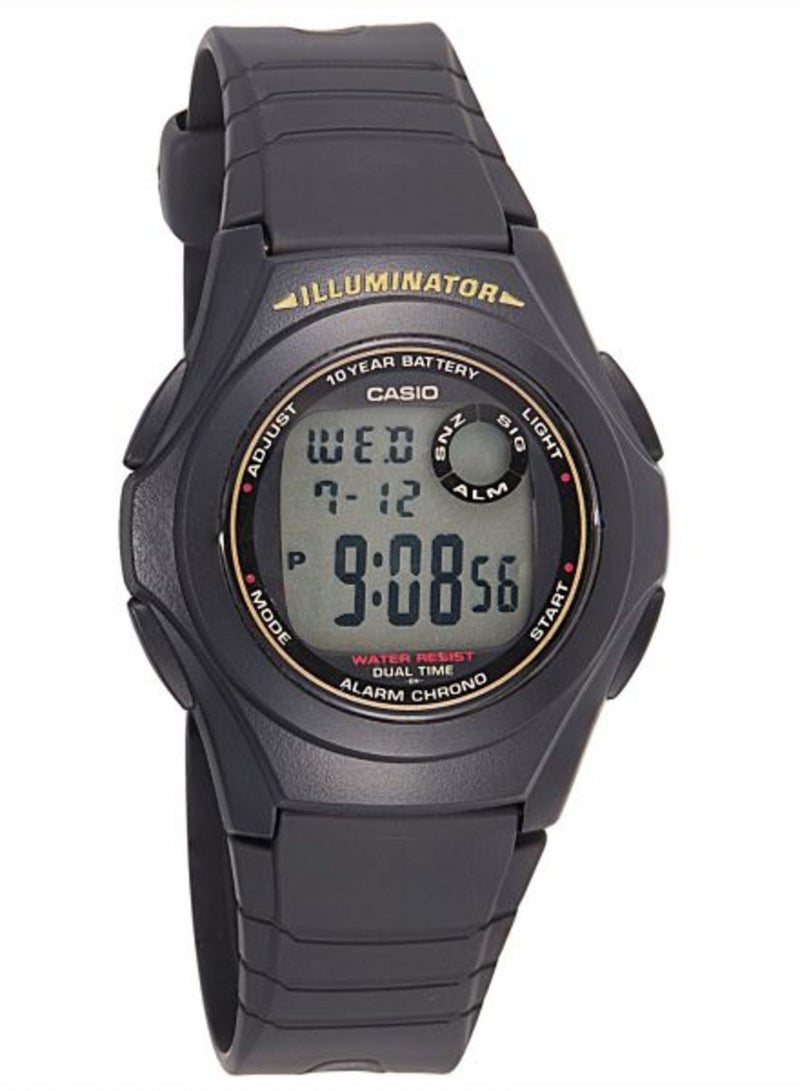CASIO Men's Casual Digital Watch F200W-9A - 40 mm - Black - Image 1
