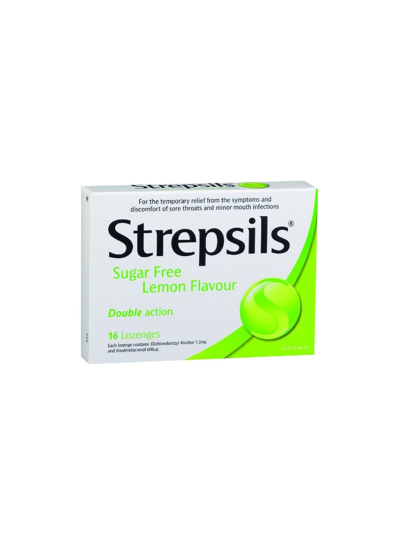 Strepsils Lemon Sugar Free Lozenges 
