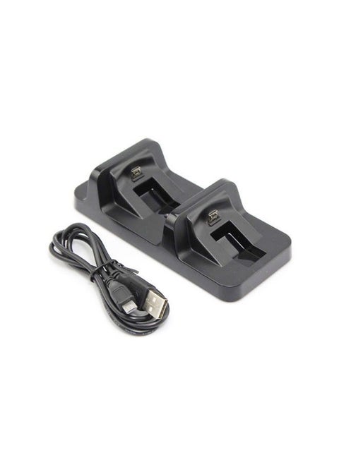 قاعدة شحن سريعة مزدوجة USB وشاحن محطة سلكية لجهاز تحكم بلاي ستيشن 4