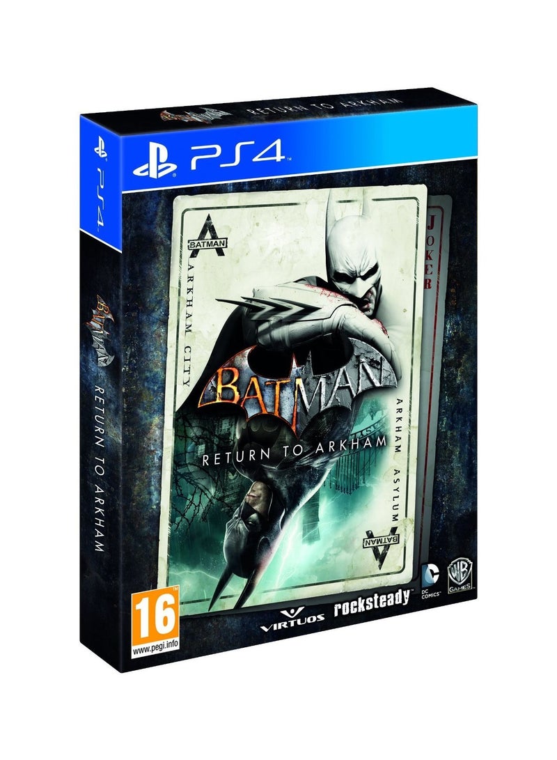 روكستيدي استوديوز - لعبة الفيديو "Batman Return To Arkham" (إصدار عالمي) - الأكشن والتصويب - بلاي ستيشن 4 (PS4) - Image 1