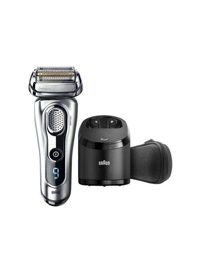 براون - ماكينة الحلاقة Series 9 كهرباء Foil Shaver المزودة بخاصية التنظيف فضي - Image 1