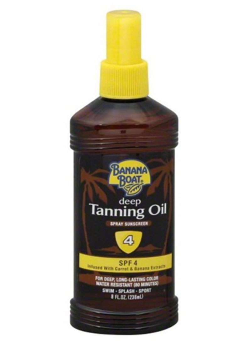 BANANA BOAT Deep Tanning Oil SPF4 8Fluid Ounce 