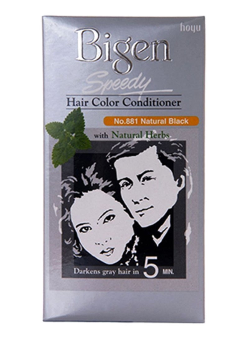 Bigen Speedy Natural Hair Color Conditioner Natural Black 80grams 